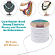 BENECREAT 2.5mm White Elastic Cord 38 Yard Stretch Thread Beading Cord Fabric Crafting String Rope for DIY Crafts Bracelets Necklaces EC-BC0001-2.5mm-16B-4