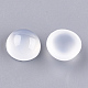 半透明の樹脂カボション  半円/ドーム  ホワイトスモーク  10x4.5mm RESI-S361-10mm-08-2