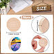OLYCRAFT 50Pcs Unfinished Natural Wood Slices Burlywood Wooden Round Pieces 1.5 inch Blank Natural Wood Circle Cutouts Wood Blank Circles for DIY Crafts Drawing Painting Wood Engraving -9mm Thick WOOD-WH0027-73-2