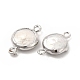 Ciondoli per connettore di perle keshi naturali barocche PEAR-P004-57P-01-4