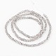 Chapelets de perles en verre électroplaqué&nbsp;EGLA-G014-2mm-PL-B01-2