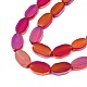 Brins de perles de verre transparentes peintes GLAA-E033-06B-02-3