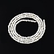 Fili di perline di conchiglia bianco naturale X-SSHEL-N003-144A-01-2