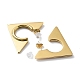 201 orecchini triangolo in acciaio inox EJEW-D084-10G-4