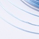 フラット弾性クリスタルストリング  弾性ビーズ糸  ストレッチブレスレット作り用  ライトスカイブルー  1x0.5mm  約87.48ヤード（80m）/ロール EW-F007-09-4