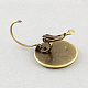 Brass Leverback Earring Findings MAK-S003-20mm-EN001AB-3