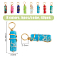 40 pendentif en jaspe impérial synthétique teint en 8 couleurs. PALLOY-AB00106-2