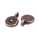 Tibetan Style Alloy Red Copper Metal Charms RLF0159Y-NF-2