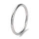 304 anello da dito semplice a fascia semplice in acciaio inossidabile per donna uomo RJEW-F152-01D-P-1