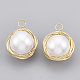 ABS Plastic Imitation Pearl Pendants KK-T035-69-2