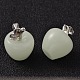 Demi-trous naturels perles de pierre lumineux G-P131-07-2