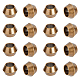 スーパーファインディング 16 個真鍮ヨーロッパストラップビーズ大穴アンティークブロンズバレルスペーサービーズヴィンテージラウンドクラフトビーズ金属ナイフストラップビーズナイフジッパープルジュエリー 6 ミリメートル穴 KK-FH0006-52-1
