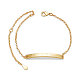 SHEGRACE Brass Inspirational ID Bracelets JB540C-1