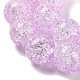 Spray Painted Crackle Glass Beads Strands DGLA-C002-10mm-03-4