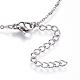 304 Stainless Steel Initial Pendant Necklaces NJEW-P151-T-P-2