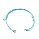 Fabrication de bracelets réglables et écologiques en cordon de polyester ciré coréen AJEW-JB01195-01-1