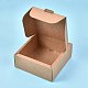 クラフト紙ギフトボックス  折りたたみボックス  正方形  バリーウッド  完成品：15x15x6.3cm 内側のサイズ：13x13x6cm 展開サイズ：43.1x43.1x0.03cmと37.5x24x0.03cm CON-K006-06A-01-4