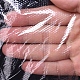 使い捨て手袋  ポリエチレン手袋  透明  26.5x25.5cm  100個/袋 X-AJEW-E034-87-3