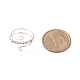 Вращающееся кольцо из латуни с круглым бисером RJEW-JR00506-02-6