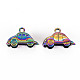 Rainbow Color Alloy Charms PALLOY-S180-287-NR-2