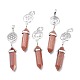 Synthetic Goldstone Pointed Big Pendants G-D0021-01P-11-1