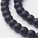 Chapelets de perles perles en agate noire naturelle X-G-D543-4mm-1