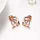 Knot Tin Alloy Stud Earrings EJEW-BB16325-6