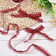 FINGERINSPIRE 10 Yards Double Ruffle Lace Trim FireBrick 3/4 inch Wide Ruffle Stretch Elastic Edging Trim Red Pleated Fabric Lace Ribbon for DIY Dress Headwear Decoration and Gift Wrapping OCOR-WH0060-44A-7