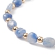 Collier de perles de pierres précieuses naturelles et de pépites d'hématite synthétique avec 304 fermoir en acier inoxydable pour femme NJEW-JN04115-6