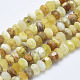 Chapelets de perles en opale jaune naturelle G-K246-13B-1
