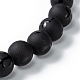 Frosted Glass Beads Stretch Bracelets BJEW-I296-07A-2