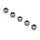 Perlas espaciadoras de plata tibetana AB30-2