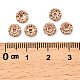 Messing Strass Zwischen perlen&nbsp;RB-A014-L6mm-01RG-NF-2