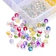 8 colores perlas de vidrio pintado en aerosol transparente GLAA-YW0001-46-4
