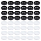 Chgcraft 48pcs2色pvc家具スライダー  カーペット用家具グライド  家具カーペットスライダー用家具移動パッド  フラットラウンド  ミックスカラー  3.75x1.25cm  穴：1.8mm  24個/カラー FIND-CA0002-32-1