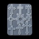 ダビデの星と十字架のペンダント DIY シリコンモールド  レジン型  UVレジン用  エポキシ樹脂工芸品作り  ホワイト  113x85x5mm  穴：2mm  内径：27~47x18~35mm SIMO-C012-05-5