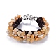 Bracelets de pierres naturelles mixtes BJEW-F379-01-2