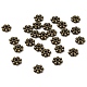 Perles d'alliage de style tibétain perles d'espacement de marguerite X-LF1249Y-01AB-RS-5