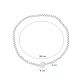 925 ensemble de bracelets extensibles en perles d'argent sterling BJEW-JB04975-3