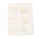 Rectangle avec des sacs de bonbons en papier motif ours CARB-G007-03D-6