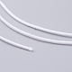 弾性コード  伸縮性のある紐  ブレスレットのための  ネックレス  ジュエリー作り  ホワイト  0.8mm  約26.24~28.43ヤード（24~26m）/ロール EC-G008-0.8mm-05-3