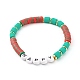 Handmade Polymer Clay Beads Stretch Bracelets Sets BJEW-JB06353-10