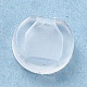 プラスチック製のイヤリングパッド  クリップイヤリングクッション  ピアス以外のイヤリングパーツ  透明  8.5x9x3mm  穴：1.8x3mm KY-C003-01-2
