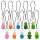 Opaque Resin Tortoise Mobile Strap HJEW-PH01805-1
