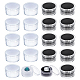 CHGCRAFT 20Pcs 2 Colors Mini Round Stone Box Small Loose Diamond Gemstone Display Case Plastic Containers Holder with Clear Top Lids and Sponge MRMJ-CA0001-34-7