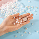 Biyun 500 pièces 10 perles d'imitation en plastique ABS de style KY-BY0001-02-10
