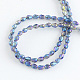 Chapelets de perles en verre électroplaqué EGLA-R147-M-3