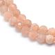 Chapelets de perles de sunstone naturelle naturelles G-E411-13B-3mm-3