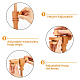 Rastrelliera da ricamo regolabile in legno DIY-WH0028-57-4