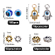 SUNNYCLUE 1 Box Evil Eye Charms Kit 100pcs Evil Eye Resin Beads 20pcs Hamsa Hand Pendants 100pcs Rhinestone Spacer Beads for Jewelry Making Bracelet Necklace DIY-SC0016-72-2